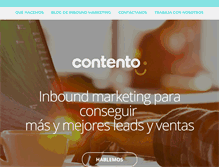 Tablet Screenshot of estoycontento.com